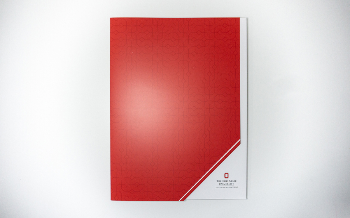 CoE custom folder design, front