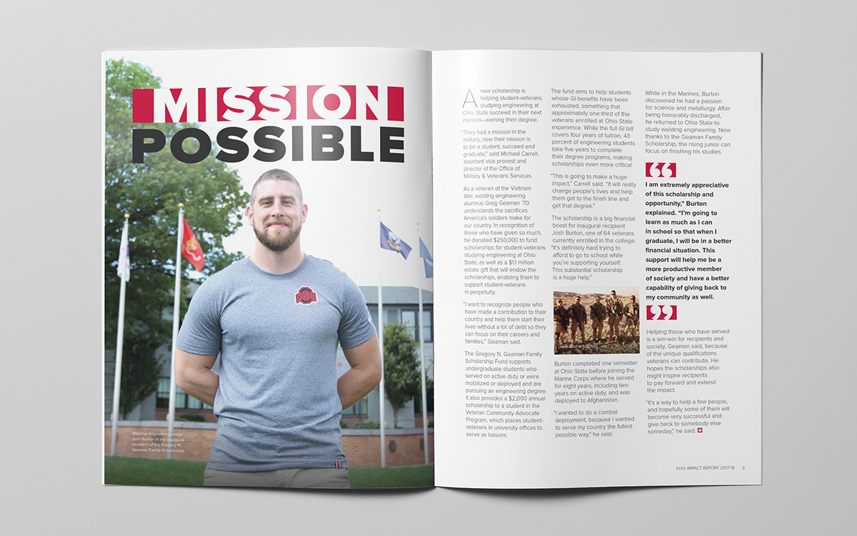 Impact Report spread