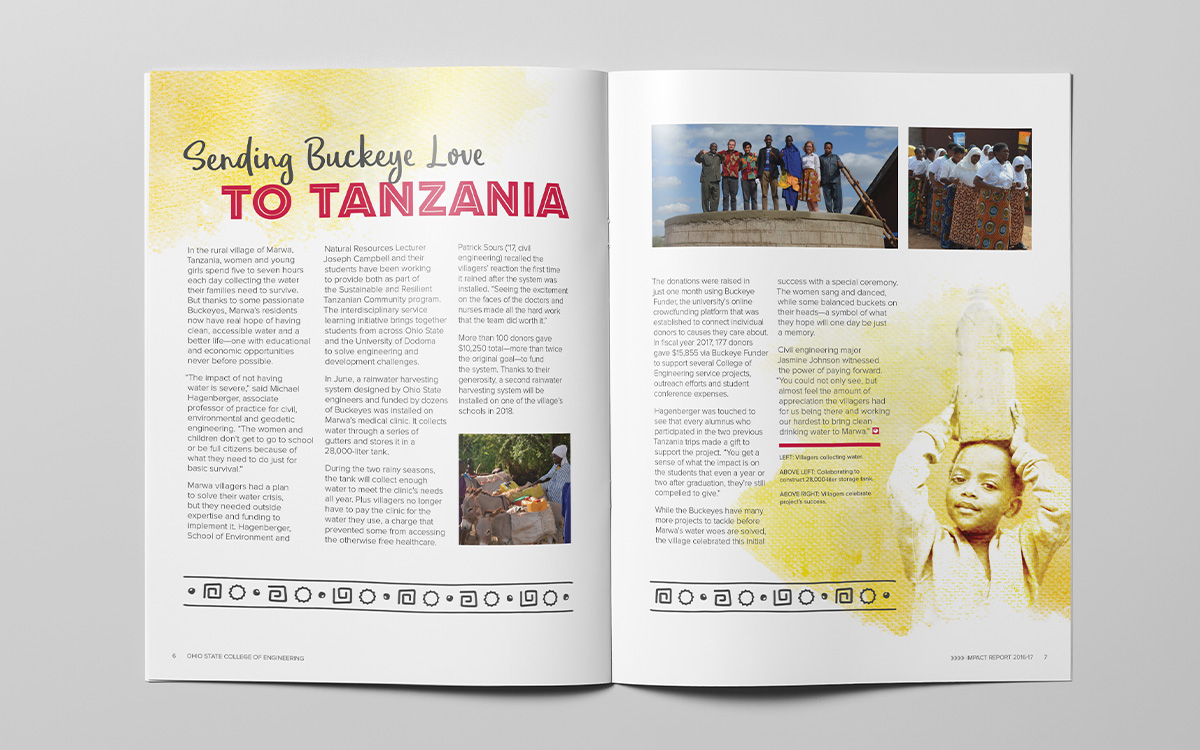 Impact Report spread